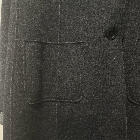 Eileen Fisher Merino Wool Knit Jacket Cardigan Dark Gray PS - Picture 8 of 11